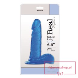 Dildo-JELLY DILDO REAL RAPTURE BLUE 6,5