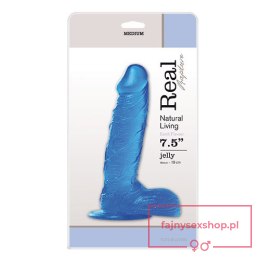 Dildo-JELLY DILDO REAL RAPTURE BLUE 7,5