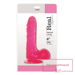 Dildo-JELLY DILDO REAL RAPTURE PINK 8