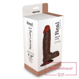 Dildo-REALISTIC DILDO REAL RAPTURE BROWN 7.5