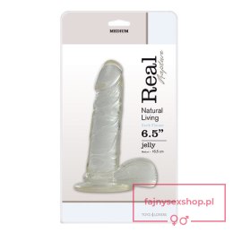 Dildo-JELLY DILDO REAL RAPTURE CLEAR 6,5