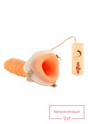 Strap-On Vibrating Extender Light skin tone