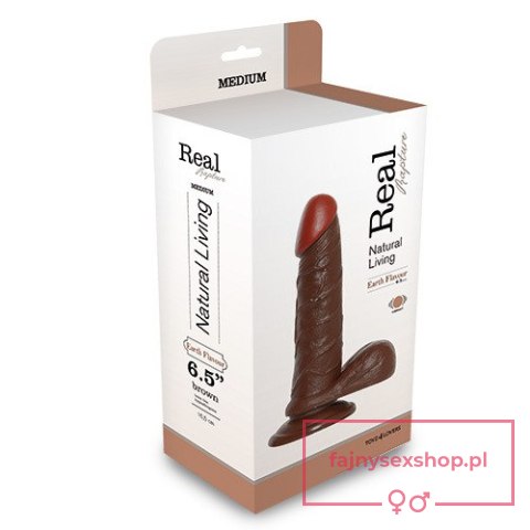 Wibrator-REALISTIC VIBRATOR REAL RAPTURE BROWN 6.5""""""""""""""""