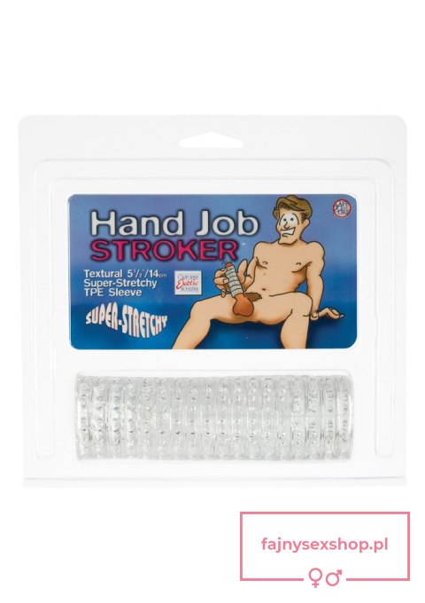 Hand Job Stroker Clear Transparent