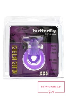 Cock & Ball Ring Butterfly Purple