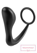 Ass-Gasm Cockring Plug Black