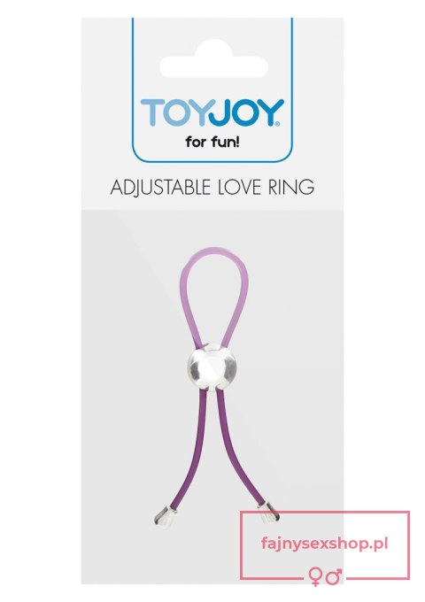 Adjustable Love Ring Purple