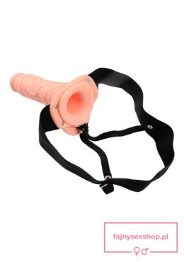 Proteza-FALLO STRAP ON CAVO REAL RAPTURE 8 FLESH WITH BALLS