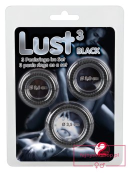 Lust 3 Cock Rings black