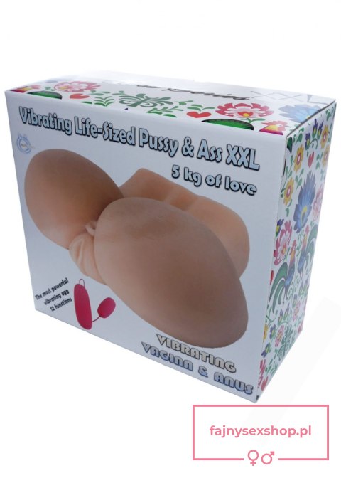 Masturbator-Vibrating Life-Sized Pussy & Ass XXL Masturbator-Vibrating Life-Sized Pussy & Ass XXL