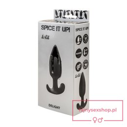 Plug-Anal plug with misplaced center of gravity Spice it up Delight Black