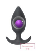 Plug-Anal plug with misplaced center of gravity Spice it up Insatiable Dark Grey