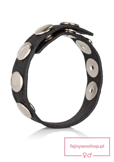 Leather Multi-Snap Ring Black Leather Multi-Snap Ring Black