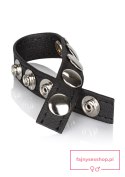 Leather Multi-Snap Ring Black Leather Multi-Snap Ring Black