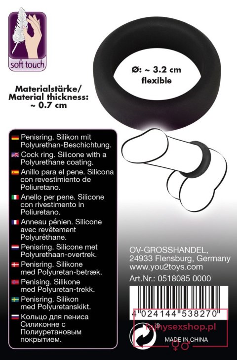 Black Velvets Cock Ring 3.2 cm Black Velvets Cock Ring 3.2 cm