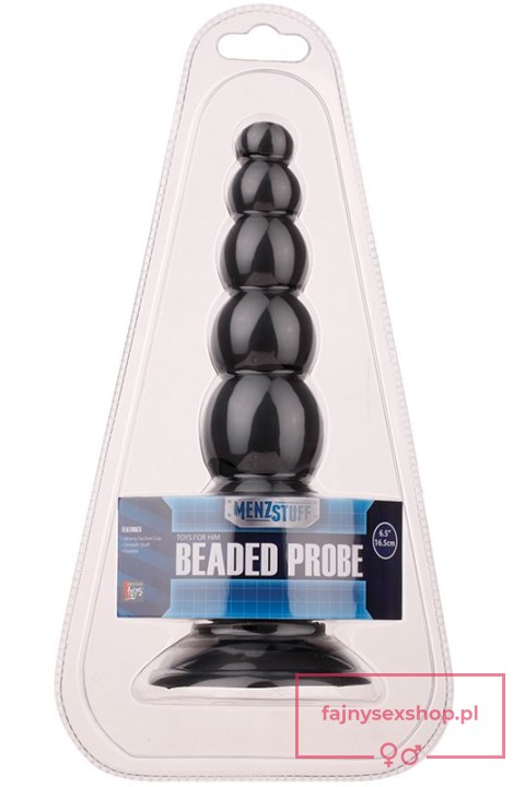MENZSTUFF BEADED PROBE BLACK MENZSTUFF BEADED PROBE BLACK