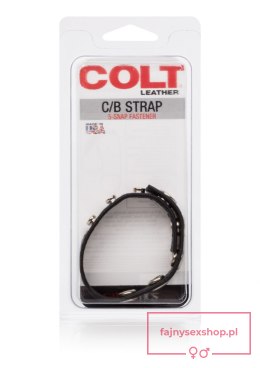 COLT Leather C/B Strap 5-snap Black