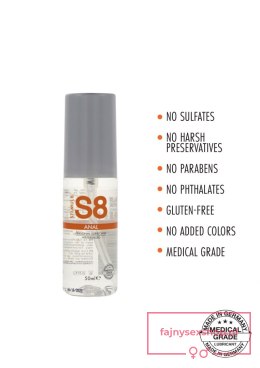 S8 WB Anal Lube 50ml Natural