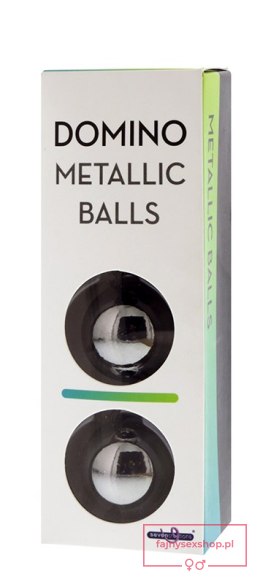 DOMINO METALLIC BALLS -CHROME BLACK