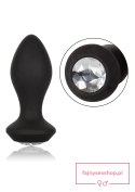 Vibrating Petite Crystal Probe Black