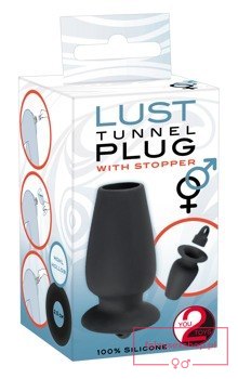 Lust Tunnel Plug with Stopper