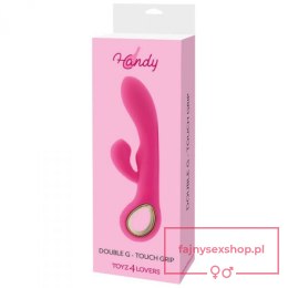 Wibrator-Rabbit handy g-double touch grip pink