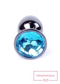 Plug-Jewellery Dark Silver PLUG- Light Blue