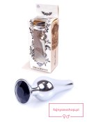 Plug-Jewellery Silver BUTT PLUG- Black