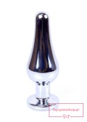 Plug-Jewellery Silver BUTT PLUG- Dark Blue