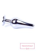 Plug-Jewellery Silver BUTT PLUG- Red
