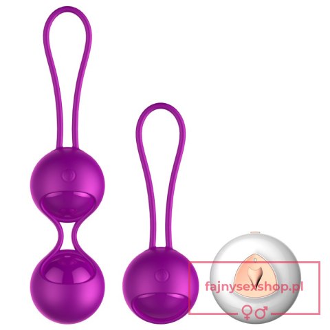 Silikonowy zestaw do ćwiczeń mięśni Kegla-Kulki-Vibrating Silicone Kegel Balls Set USB 10 Function / Remote control