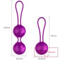 Silikonowy zestaw do ćwiczeń mięśni Kegla-Kulki-Vibrating Silicone Kegel Balls Set USB 10 Function / Remote control