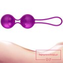 Silikonowy zestaw do ćwiczeń mięśni Kegla-Kulki-Vibrating Silicone Kegel Balls Set USB 10 Function / Remote control