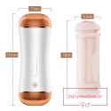 Masturbator - B - Series - Vibrating Masturbation Cup USB 10 function + Interactive Function / Double Ends