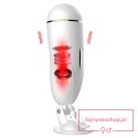 Masturbator-Vibrating Masturbation Cup USB 7 + Interactive Function / Talk Mode