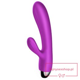 Wibrator-Silicone Vibrator and Pulsator Purple USB 7+7 Function / Heating