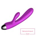 Wibrator-Silicone Vibrator and Pulsator Purple USB 7+7 Function / Heating