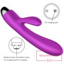 Wibrator-Silicone Vibrator and Pulsator Purple USB 7+7 Function / Heating