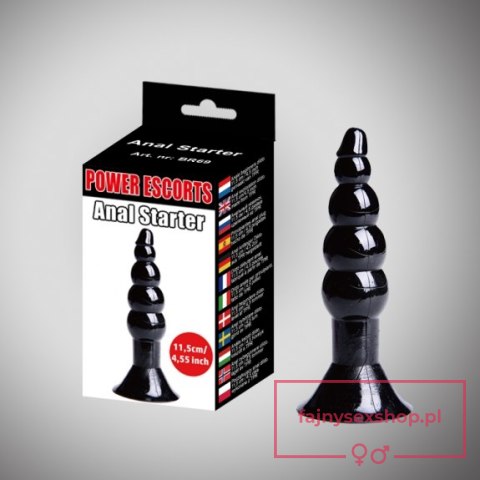 Anal starter black anal plug 11,5 cm