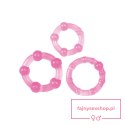Kit di 3 anelli fallici Timeless Stud (rosa) Kit di 3 anelli fallici Timeless Stud (rosa)