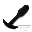 Rocket drill 3,8 inch black anal plug 3,8 inch / 9,6 cm