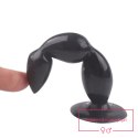 Rocket drill 5,2 inch black big anal plug 5,2 inch / 13 cm