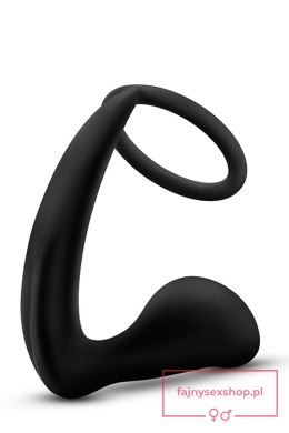 ANAL ADVENTURES COCK RING PLUG BLACK