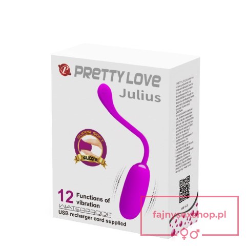 PRETTY LOVE - JULIUS EGG RED PINK 12 function vibrations PRETTY LOVE - JULIUS EGG RED PINK 12 function vibrations