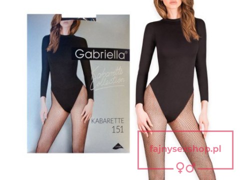 Bielizna-Kabarette/Rajstopy 151 CZARNE S/M Bielizna-Kabarette/Rajstopy 151 CZARNE S/M