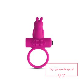 Anello fallico vibrante con rabbit Pink