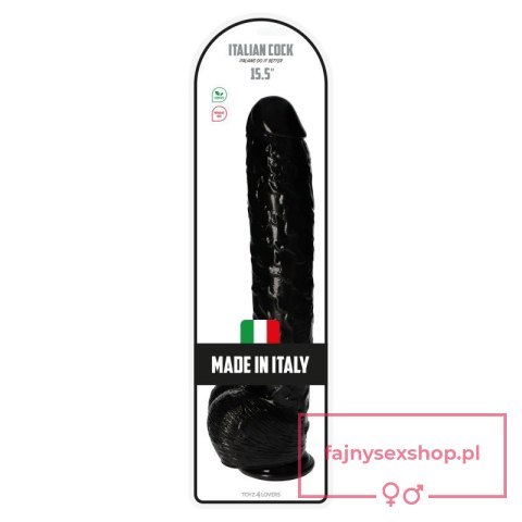 Dildo-Italian Cock 15,5""Black Dildo-Italian Cock 15,5""Black