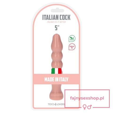 Plug-Italian Cock 5""Flesh Plug-Italian Cock 5""Flesh