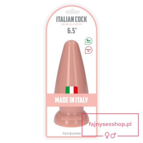 Plug-Italian Cock 6,5""Flesh Plug-Italian Cock 6,5""Flesh