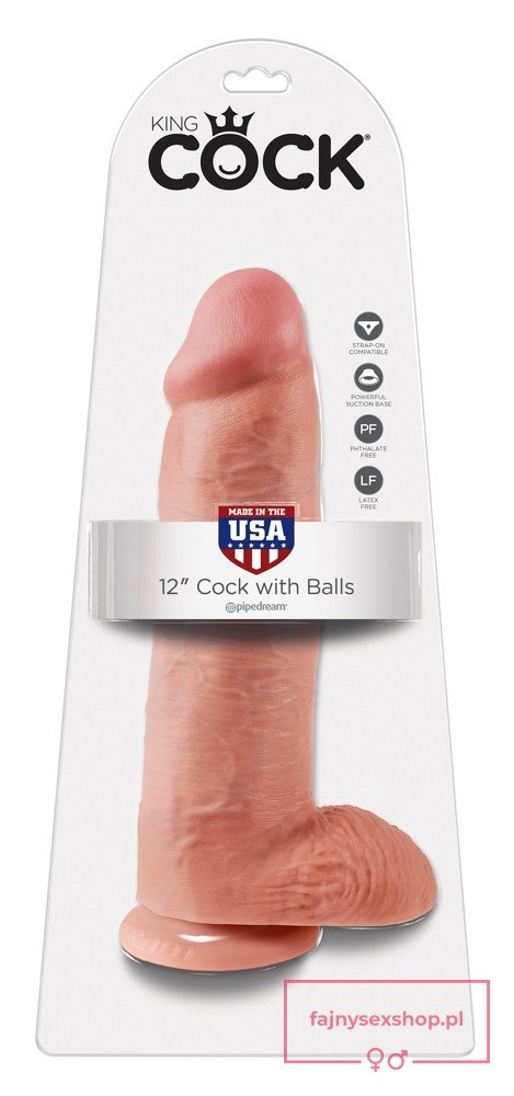 King Cock with balls 12 inch